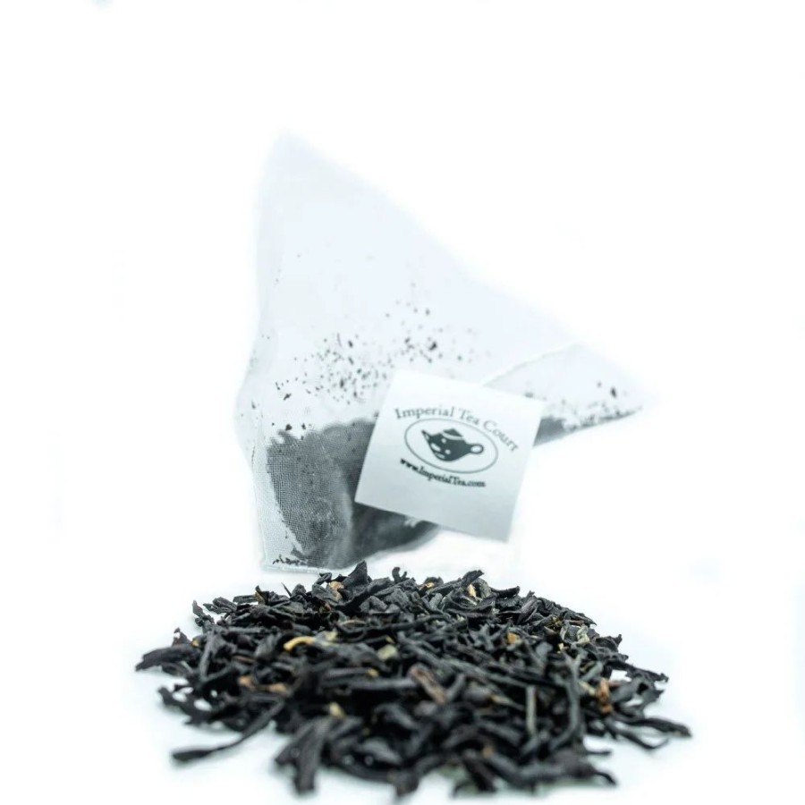 Teas Imperial Tea | Organic Peach Biodegradable Pyramid Black Tea Bags